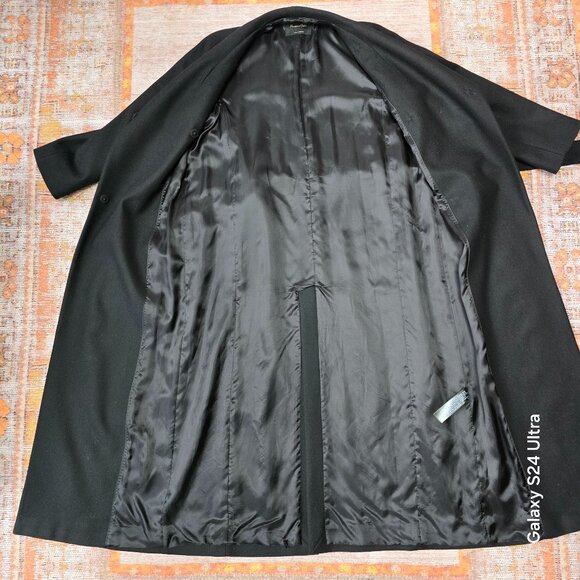 Massimo Dutti Women’s Wool Blend Long Coat – Black – Size 34 (XS/S) - Picture 5 of 11